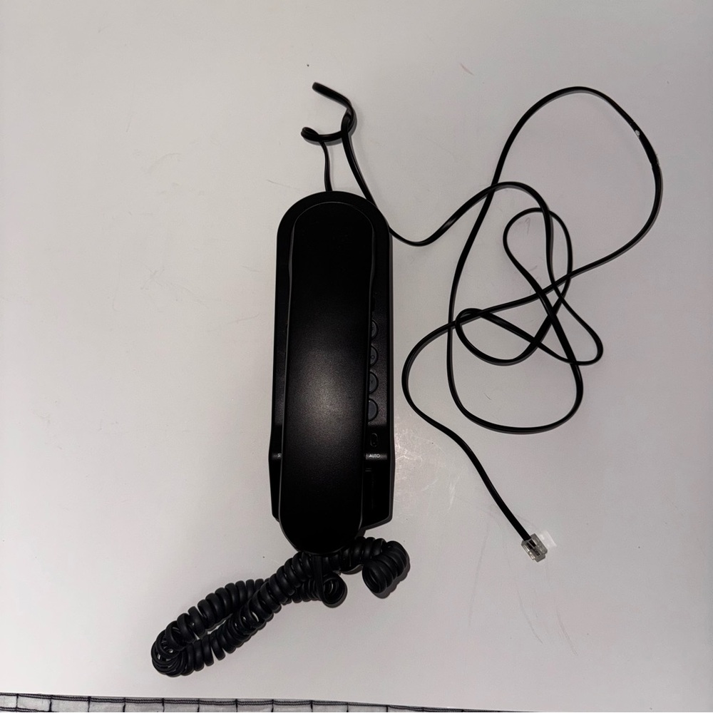 Black Corded Telephone Handset